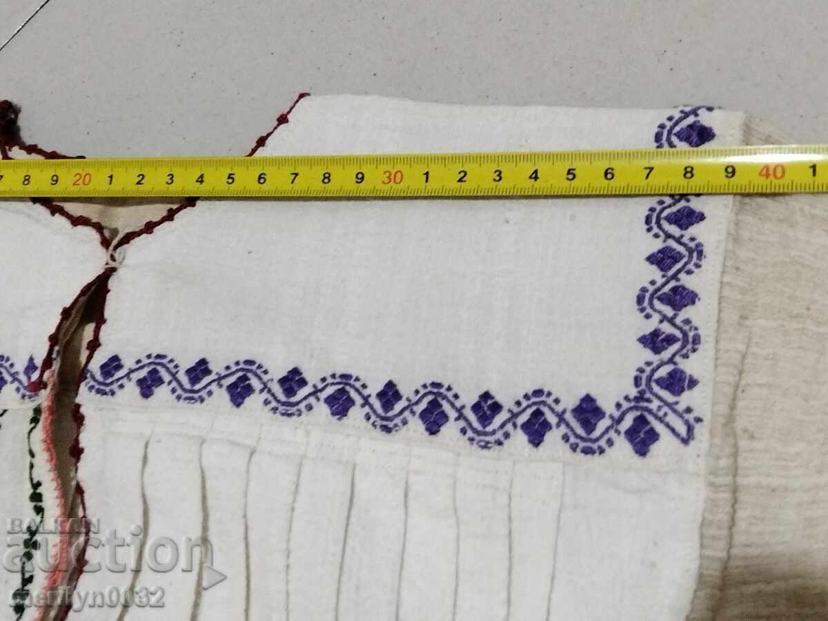 Women's woven shirt Bulgarian embroidery folk costume embroidery - 5