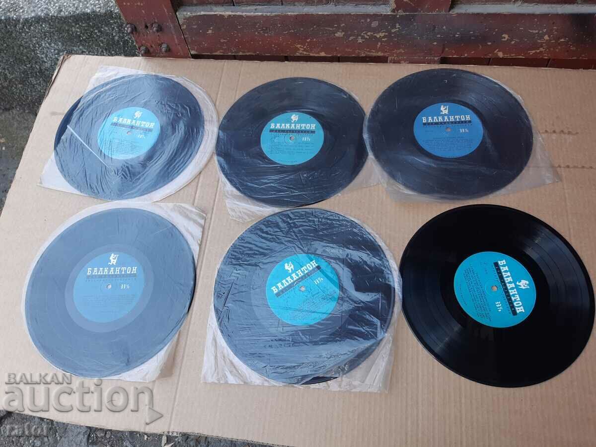 Plate, gramophone records - 6 pieces