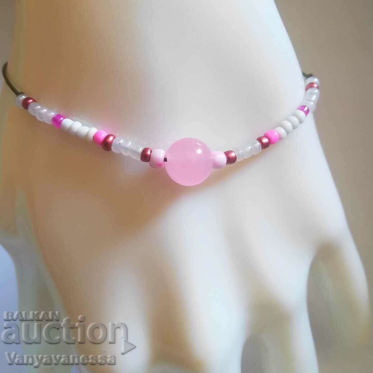 Rose Quartz Energy Healing Bracelet Semi Precious Stone with price 8.30 BGN | € 4.24 Rose Quartz Energy Healing Bracelet Semi Precious Stone with price 8.30 BGN | € 4.24