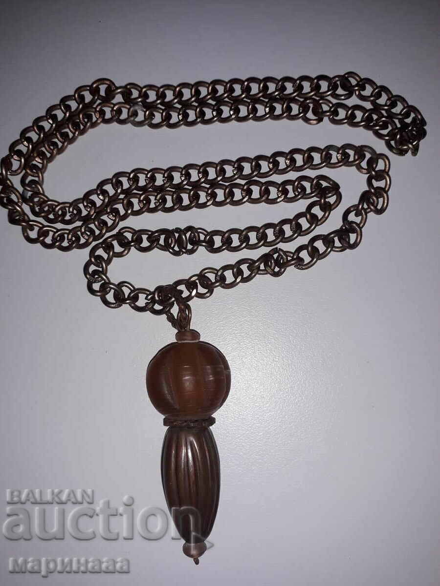 MASSIVE NECKLACE. ART DECO. COPPER, BRASS - 6 MASSIVE NECKLACE. ART DECO. COPPER, BRASS - 6