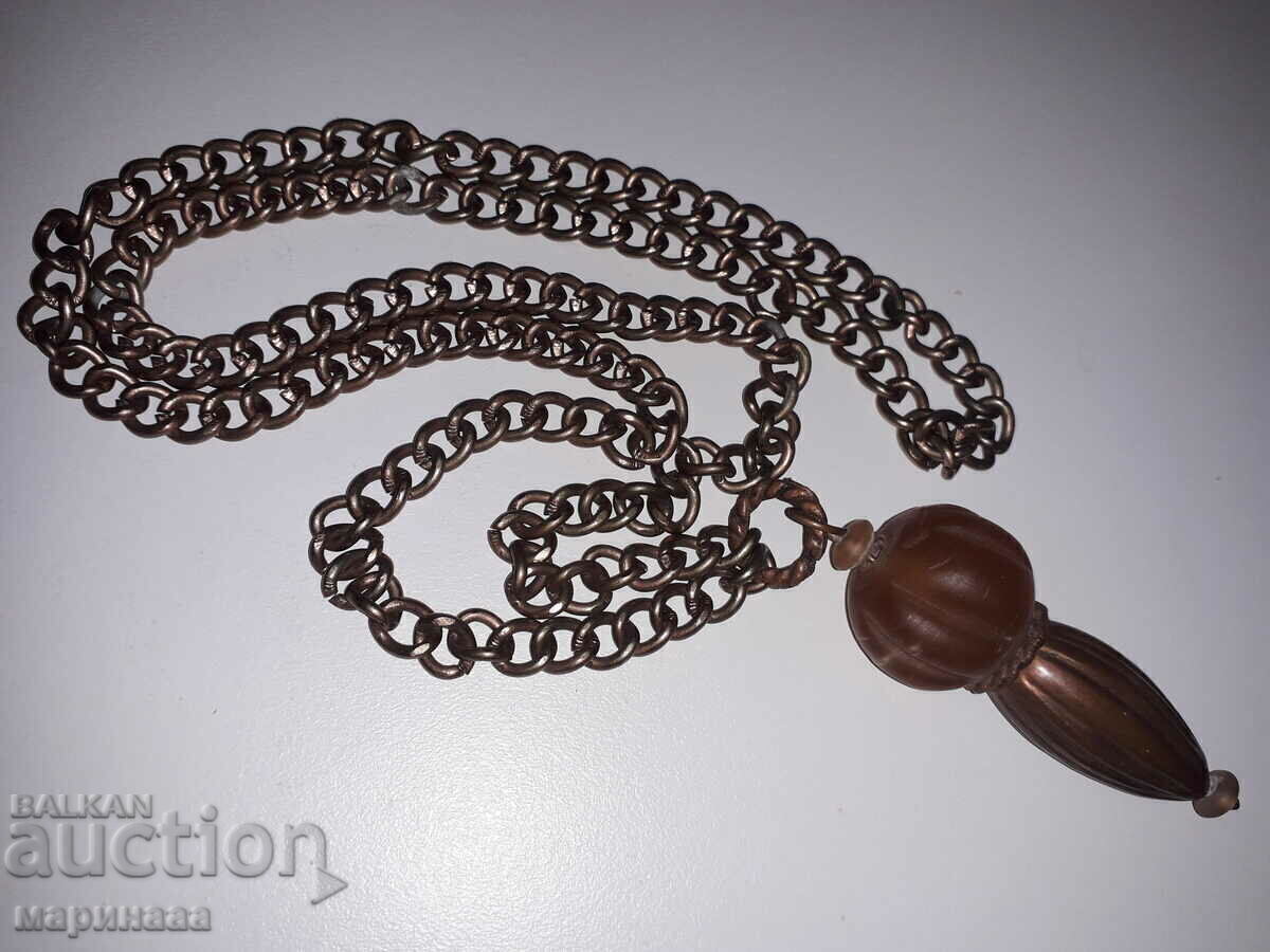 MASSIVE NECKLACE. ART DECO. COPPER, BRASS MASSIVE NECKLACE. ART DECO. COPPER, BRASS