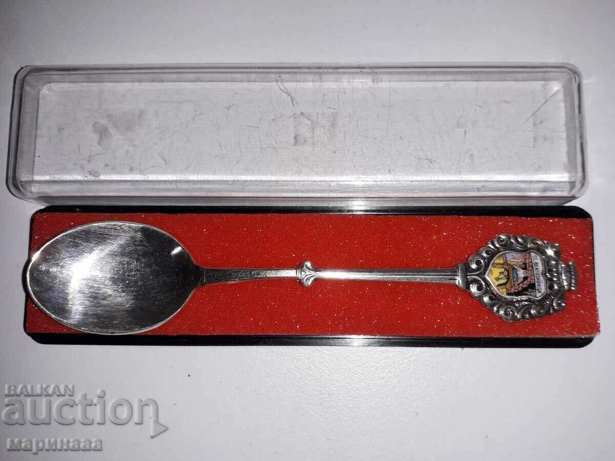 COLLECTION. SILVER PLATED SPOON IN BOX COLLECTION. SILVER PLATED SPOON IN BOX