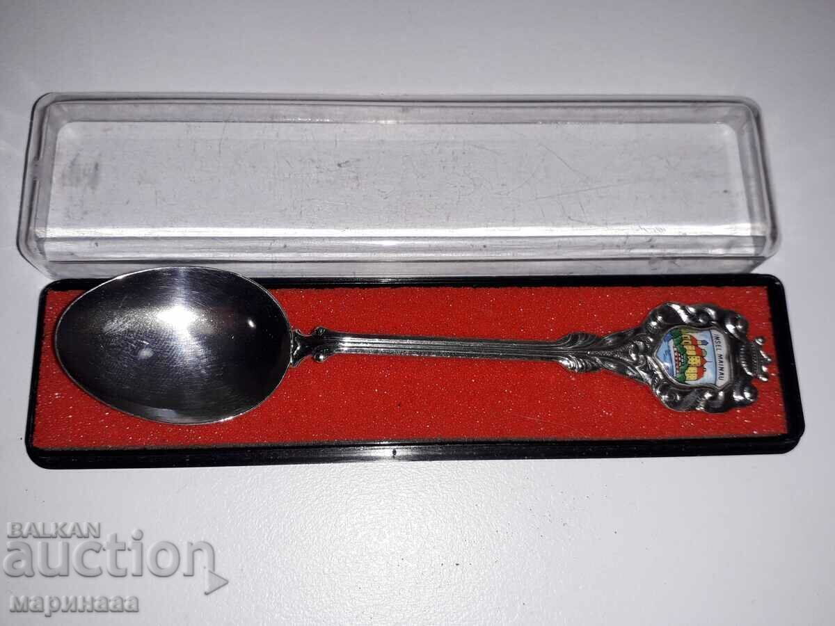 COLLECTION. A SPOON IN A BOX. SILVER BRONZE COLLECTION. A SPOON IN A BOX. SILVER BRONZE