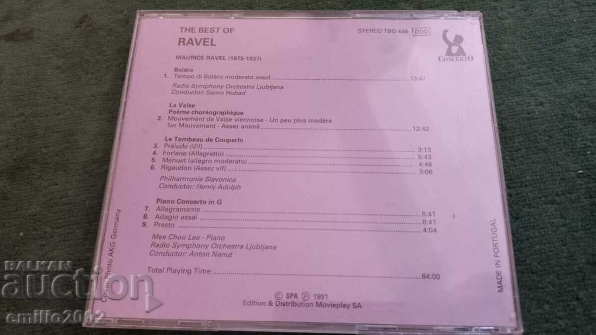 Licitație CD audio Ravel