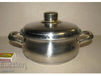 Pot 17.5 cm stainless Super Baron met. handles preserved