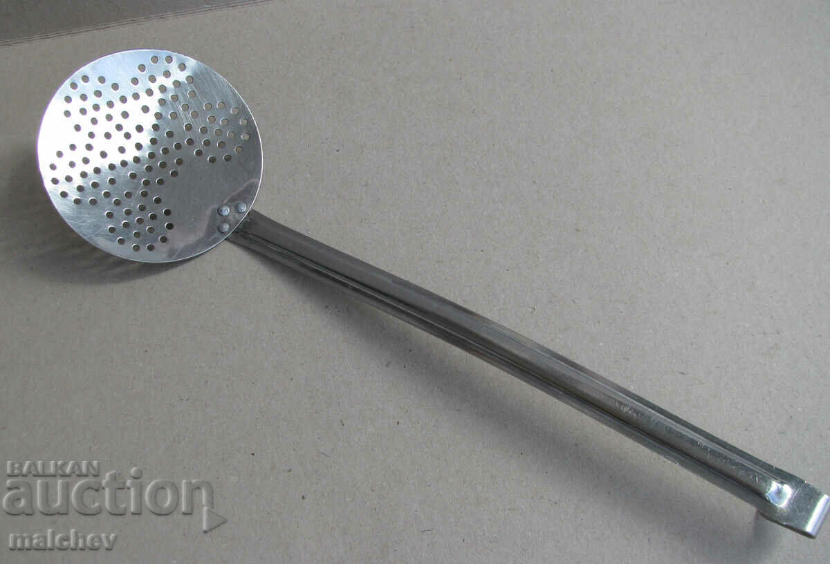 Large grating spoon 38 cm grating stainless, preserved