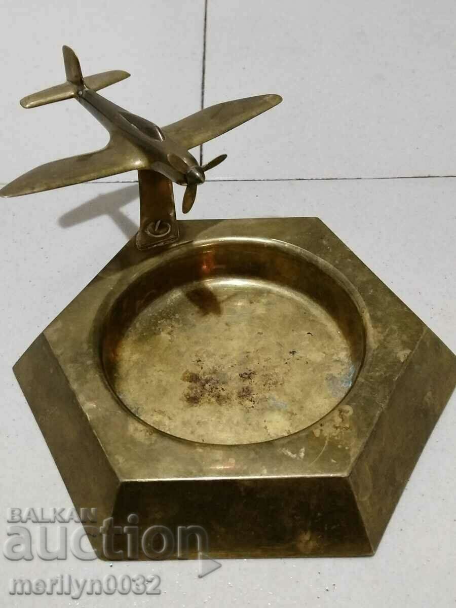 English WW2 Spitfire aircraft ashtray figure - 5 English WW2 Spitfire aircraft ashtray figure - 5