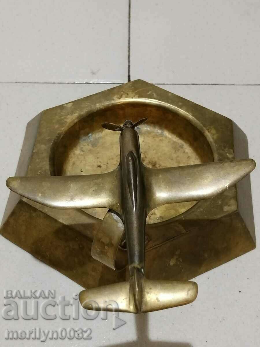 English WW2 Spitfire aircraft ashtray figure - 6 English WW2 Spitfire aircraft ashtray figure - 6