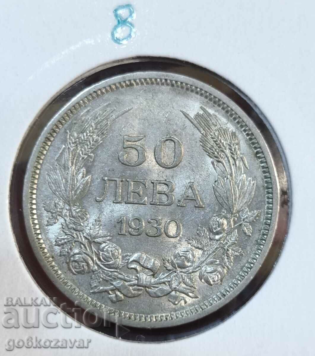 Bulgaria 50 BGN 1930 Argint! UNC!