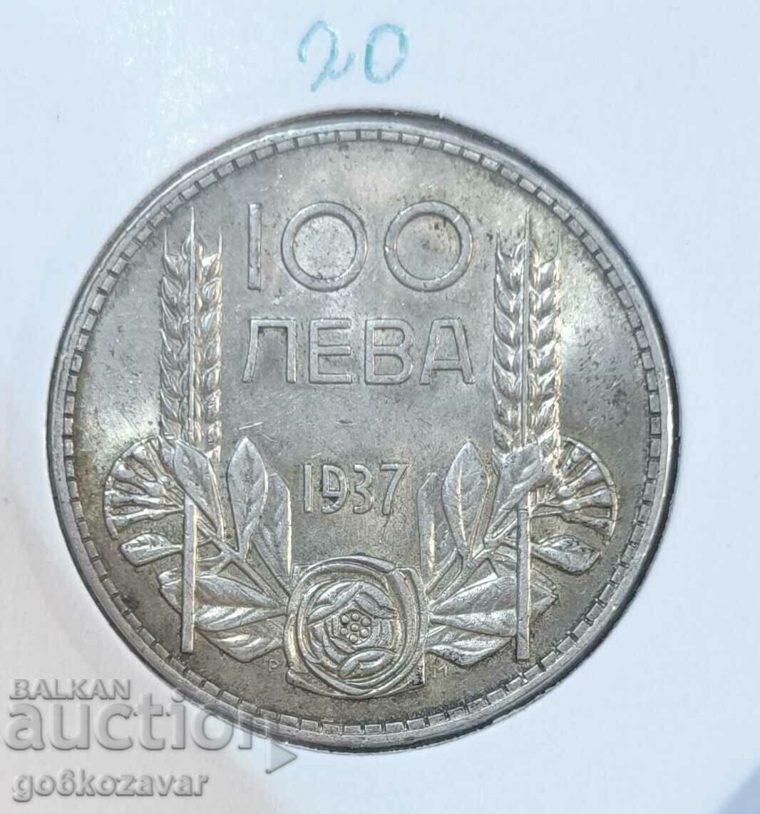 Bulgaria 100 BGN 1937 Colectie de argint!