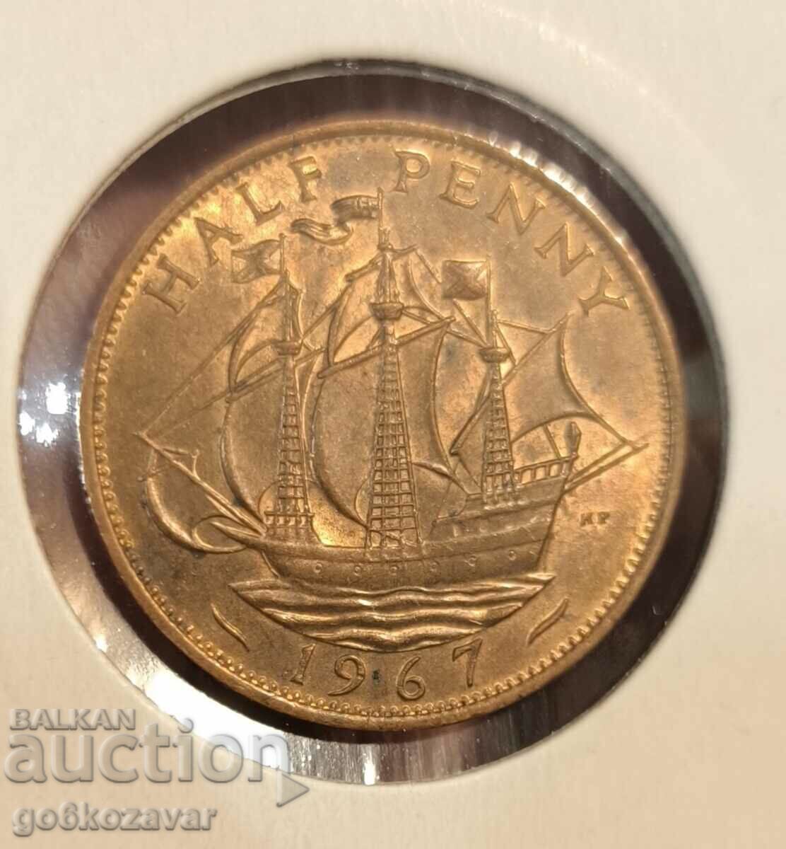 Great Britain 1/2 Penny 1967 UNC with price 5.50 BGN | € 2.81 Great Britain 1/2 Penny 1967 UNC with price 5.50 BGN | € 2.81