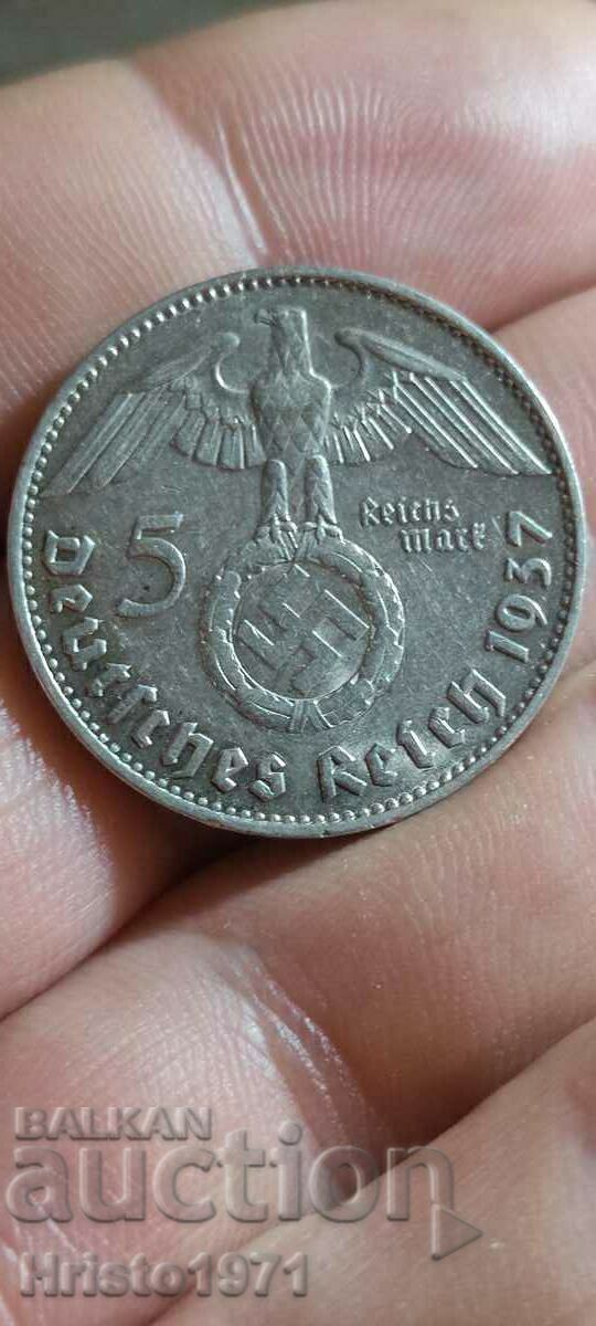 5 марки 1937 J с цена 45.00 лв. | € 23.01 5 марки 1937 J с цена 45.00 лв. | € 23.01