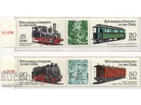 1983 GDR. Railways - locomotives and passenger trains