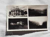 TRAVELED CARD with 4 VIEWS from VARNA 1938