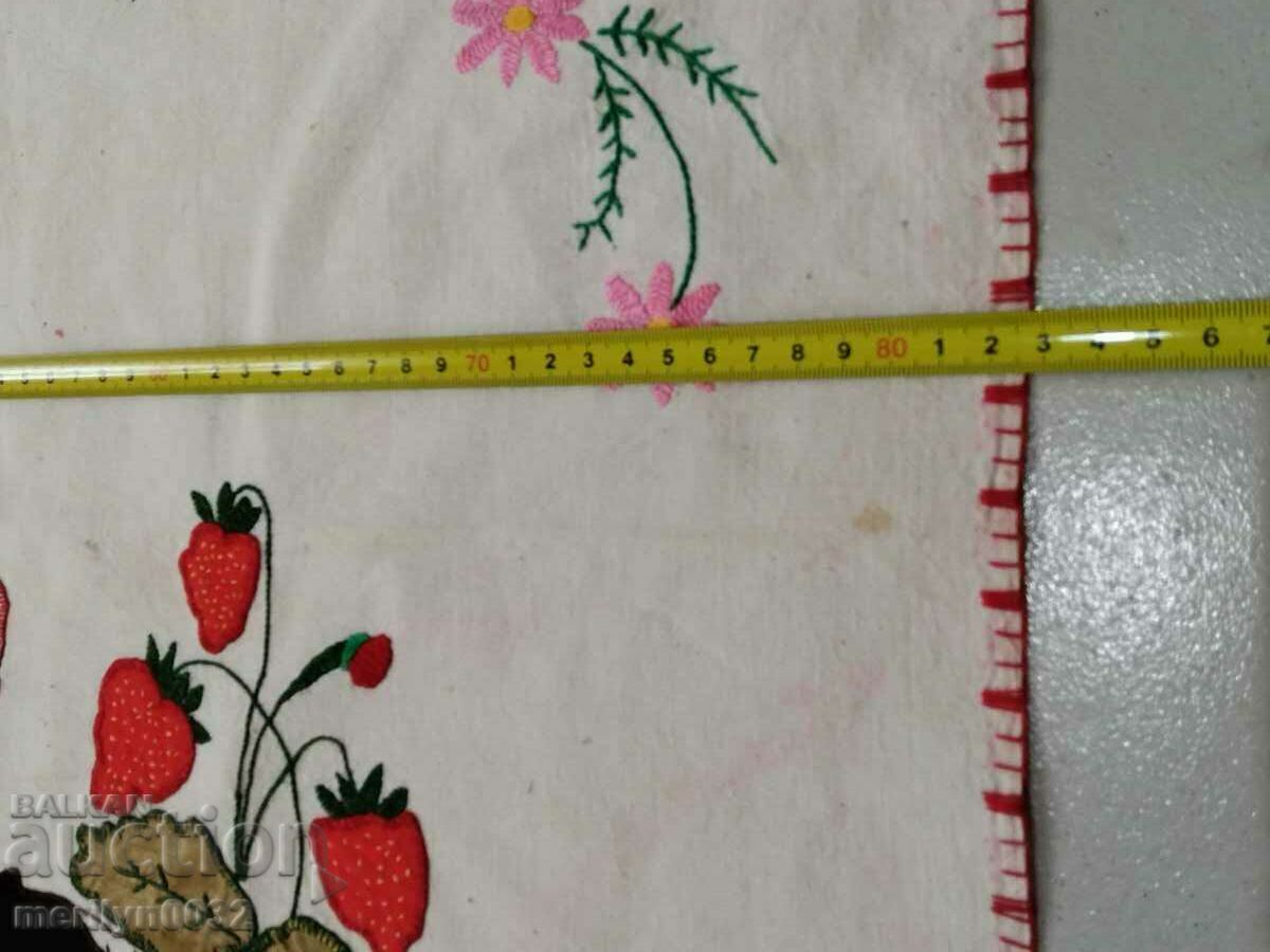 Auction Old embroidered nursery wall tapestry panel, rug Auction Old embroidered nursery wall tapestry panel, rug