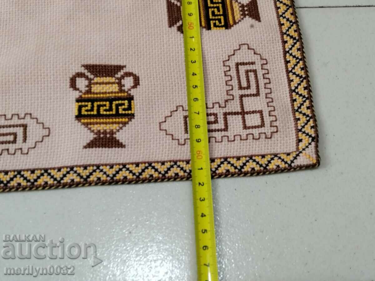 Auction Old plaid with embroidery Auction Old plaid with embroidery