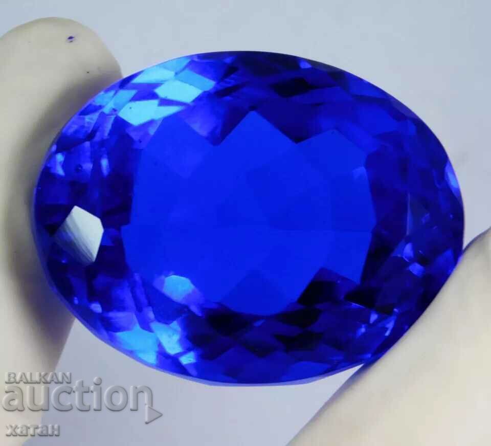 BZC! 96.25 ct natural tanzanite facet cert. OMGTL from 1 st!