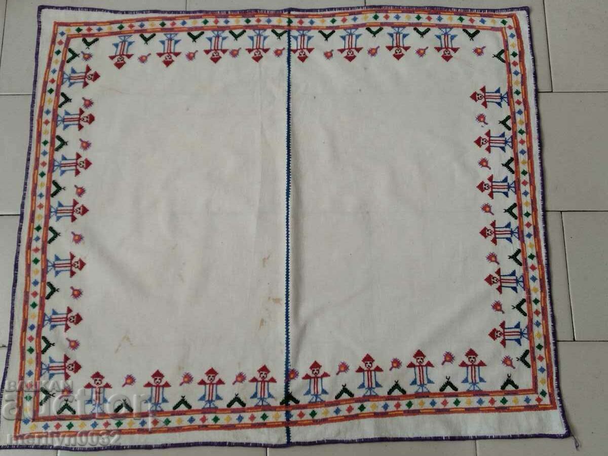 Old plaid with embroidery for nursery tablecloth with price 65.00 BGN | € 33.23 Old plaid with embroidery for nursery tablecloth with price 65.00 BGN | € 33.23