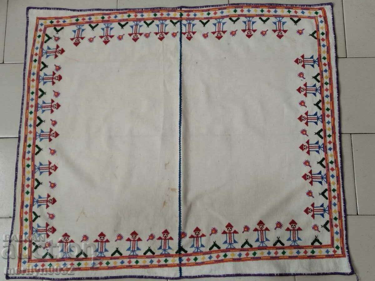 Old plaid with embroidery for nursery tablecloth - 6 Old plaid with embroidery for nursery tablecloth - 6