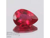 BZC! 0.85 Carat Natural Ruby Pear 1 Penny!