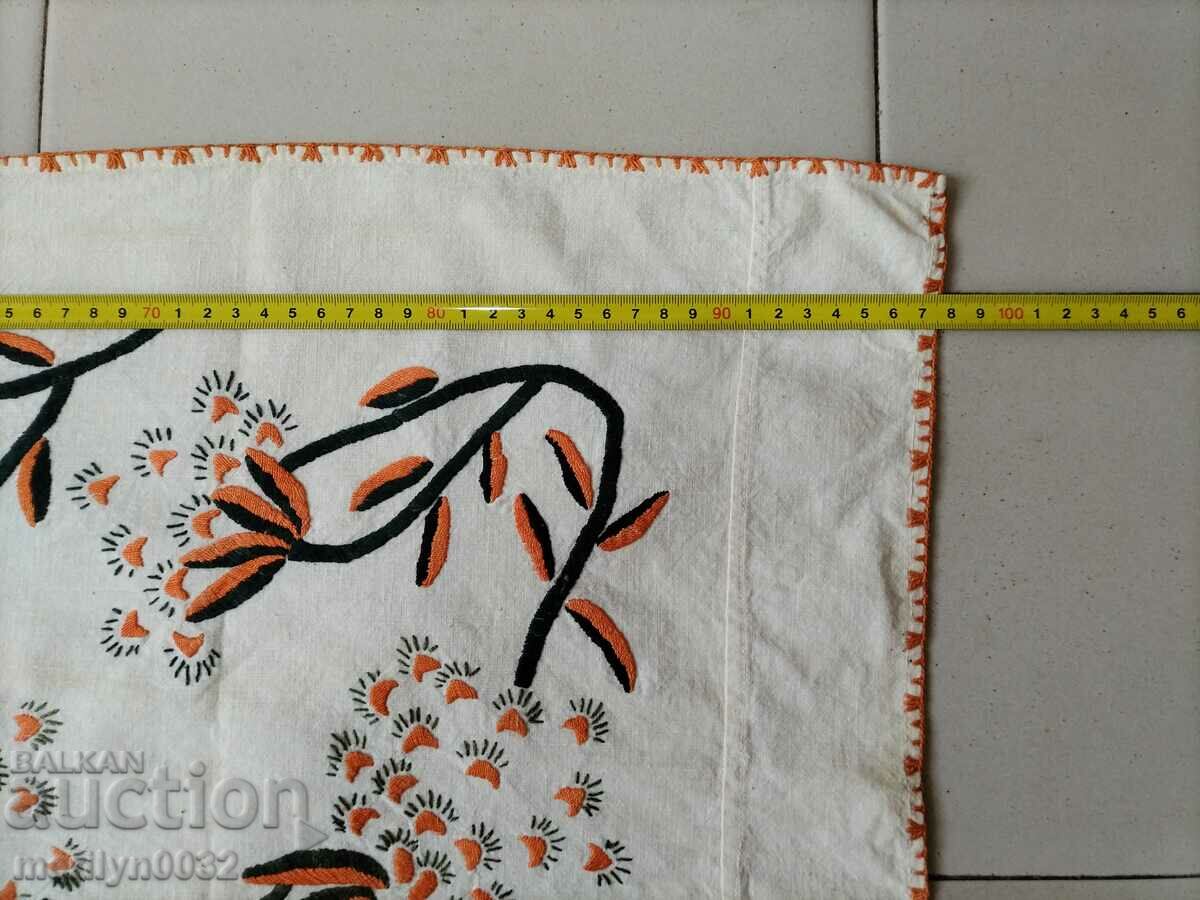 Licitație Panou de perete tapiserie vechi brodat, covor Licitație Panou de perete tapiserie vechi brodat, covor