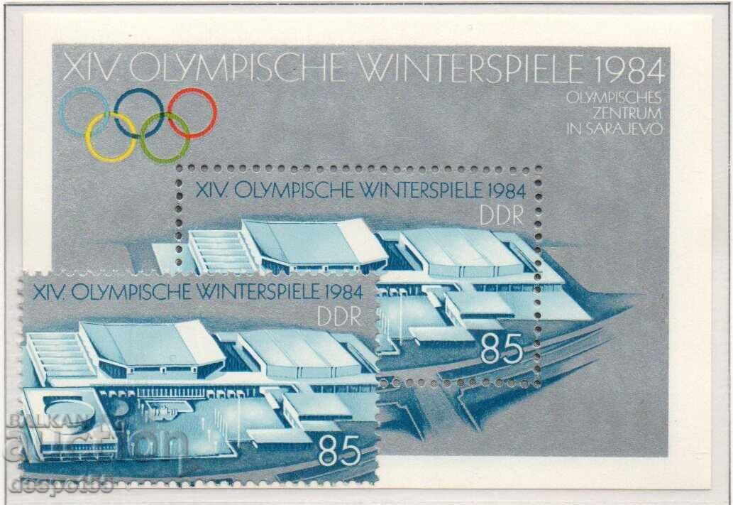 1983 GDR. Winter Olympic Games - Sarajevo, Yugoslavia. Block +