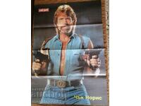 Double poster from "High Club" magazine - Chuck Norris, group "P.I.F."