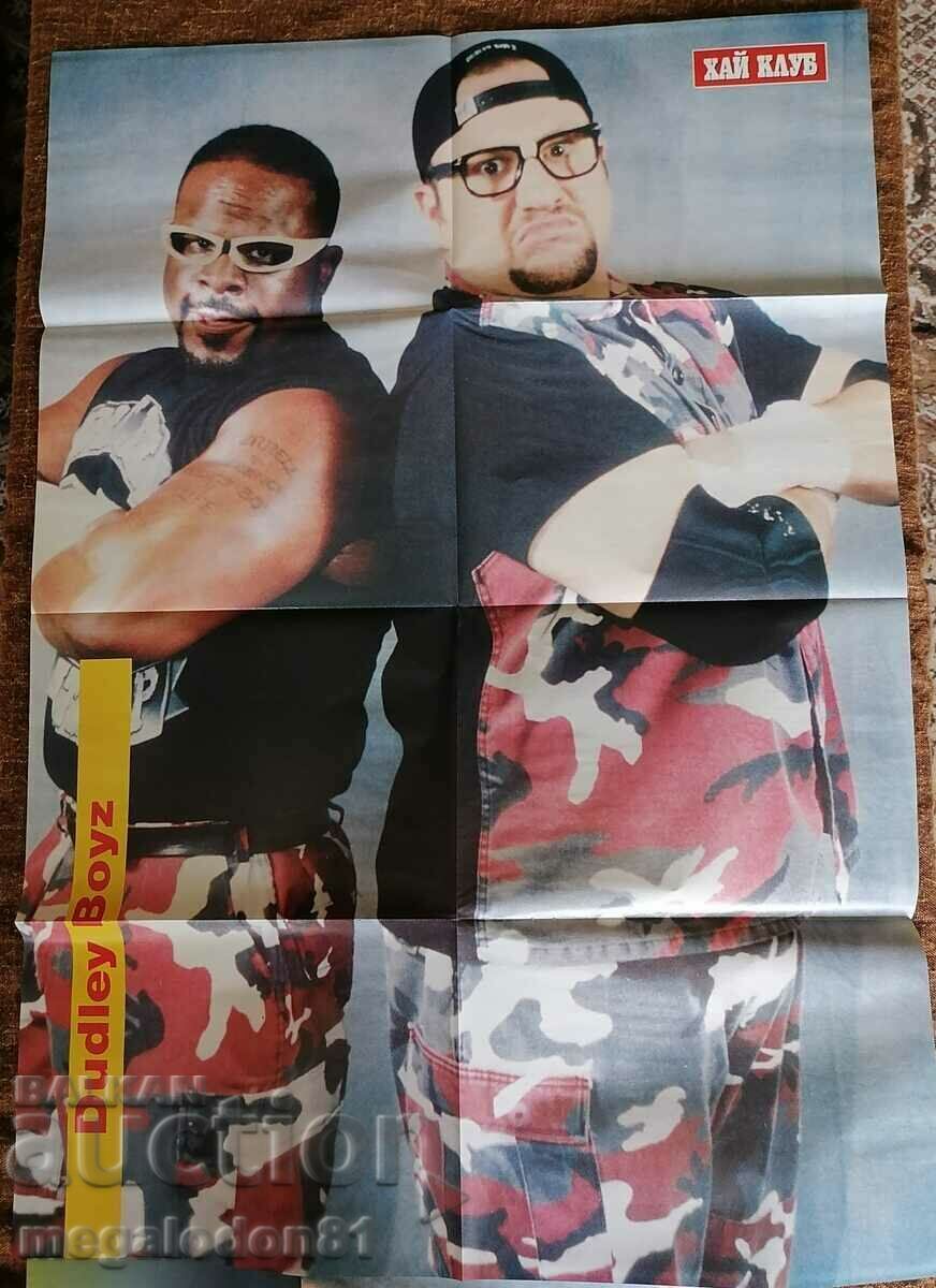 Διπλή αφίσα από το περιοδικό "High Club" - Pokemon, wrestling - Dudley brothers με τιμή 4.00 BGN | € 2.05