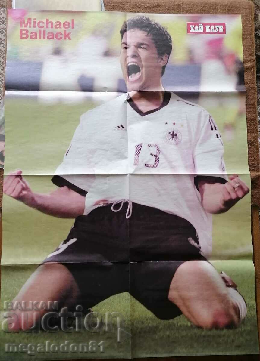 Poster dublu (față și spate) Michael Ballack/ Aaliyah,