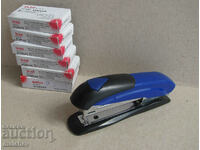 Small stapler, excellent + 6 boxes of staples