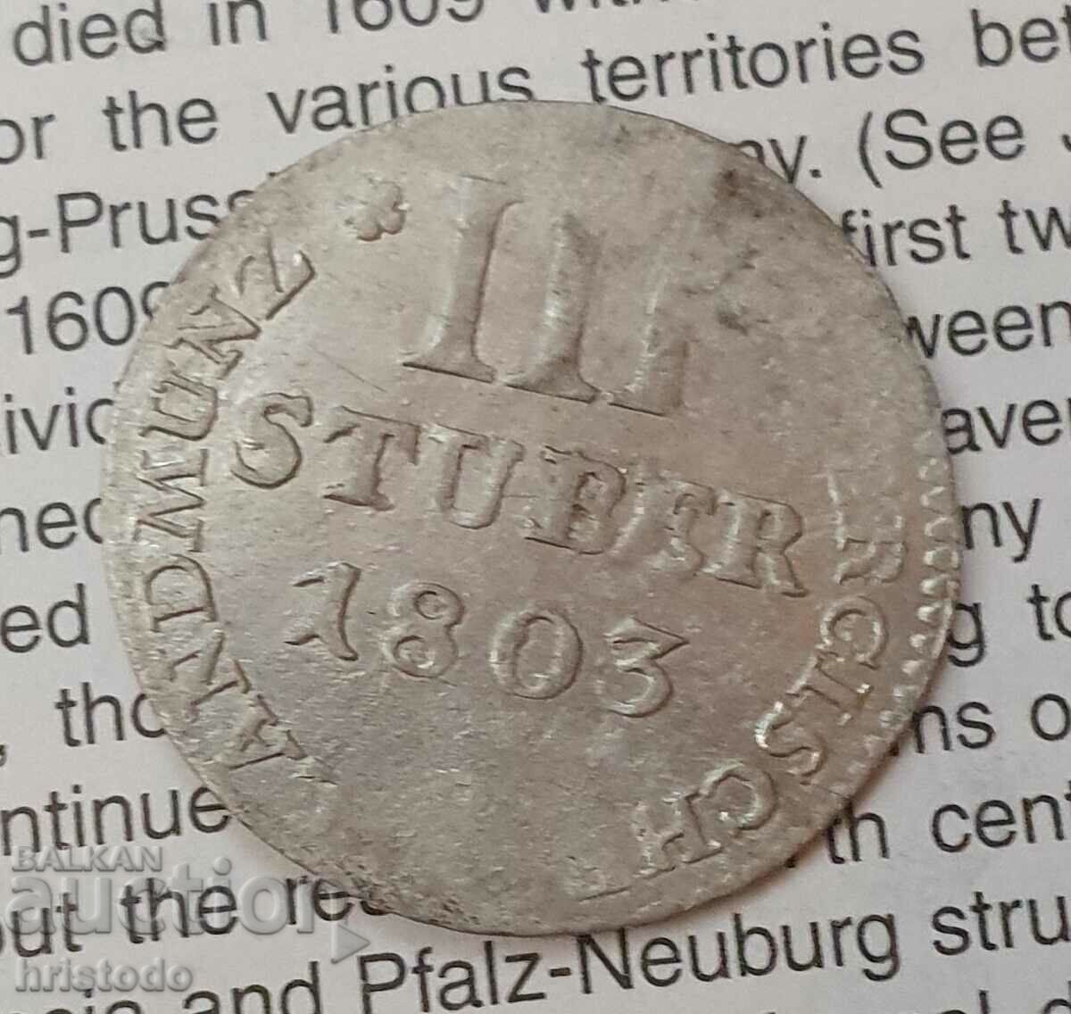 Berg 3 stuber 1803