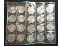 Lot of 20 coins 10 marks 1972