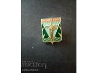 Badge city of Komsomolsk on Amur, USSR.