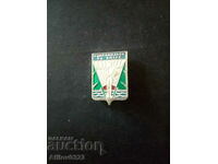 Badge city of Komsomolsk on Amur, USSR.