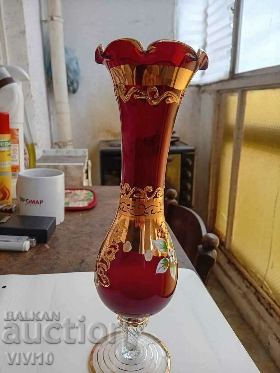 Licitație O vază superbă Bohemia Licitație O vază superbă Bohemia