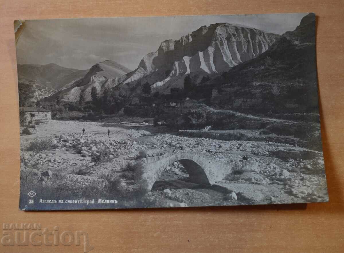 View of the screes, town of Melnik