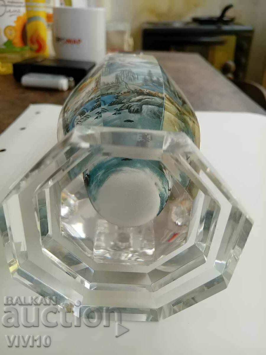 Unique crystal vase Japan - 5