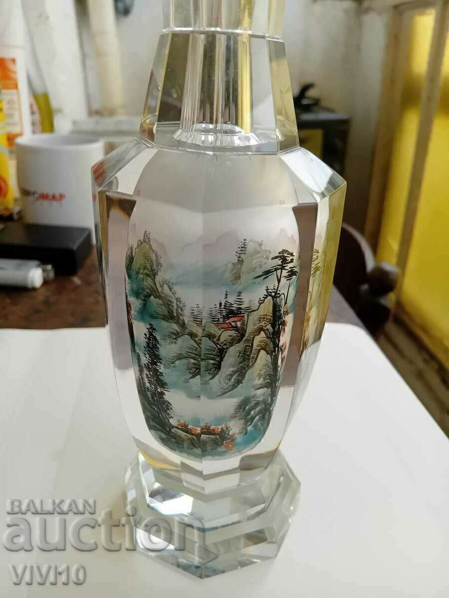 Unique crystal vase Japan