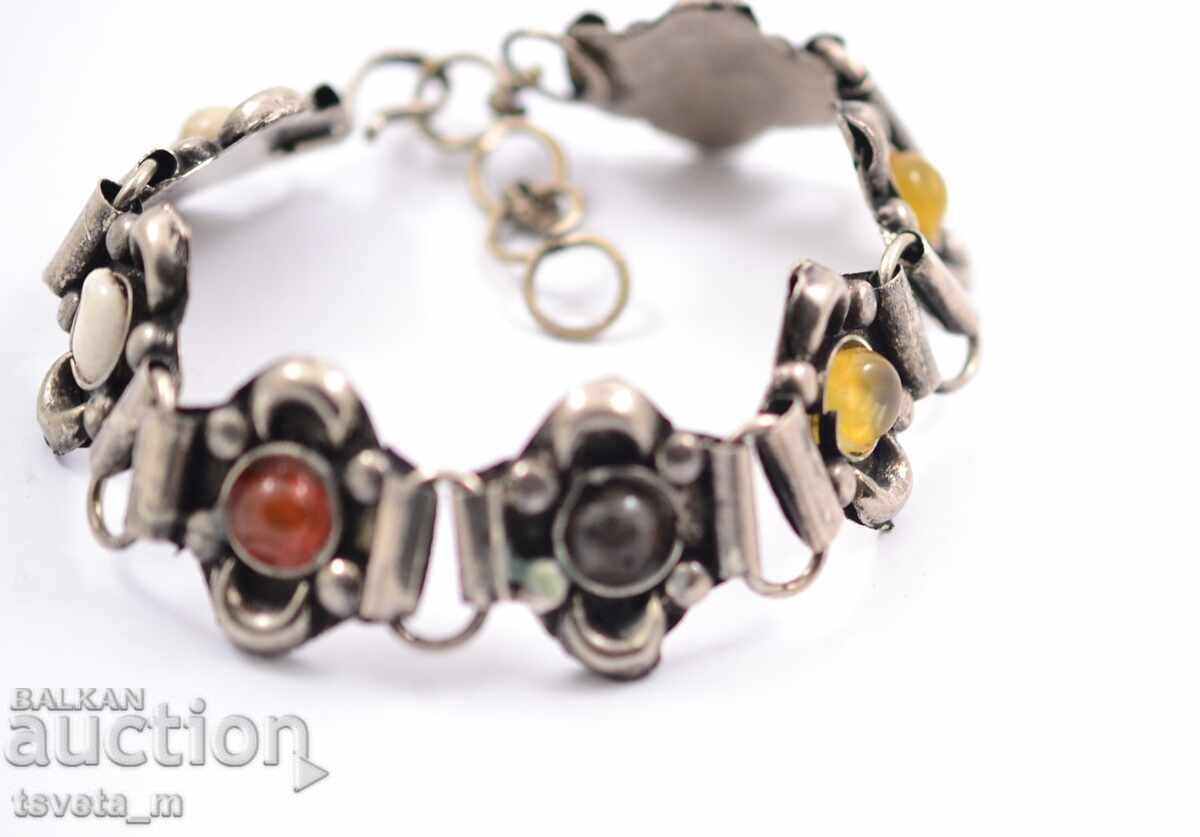 Antique bracelet with natural stones