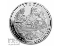 СРЕБРО 1 OZ 2023 АМЕРИКА - ИНДИАНСКИ ВОЖД СИУКС