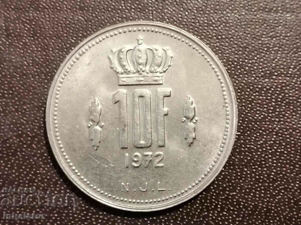 1972 10 φράγκα Λουξεμβούργο