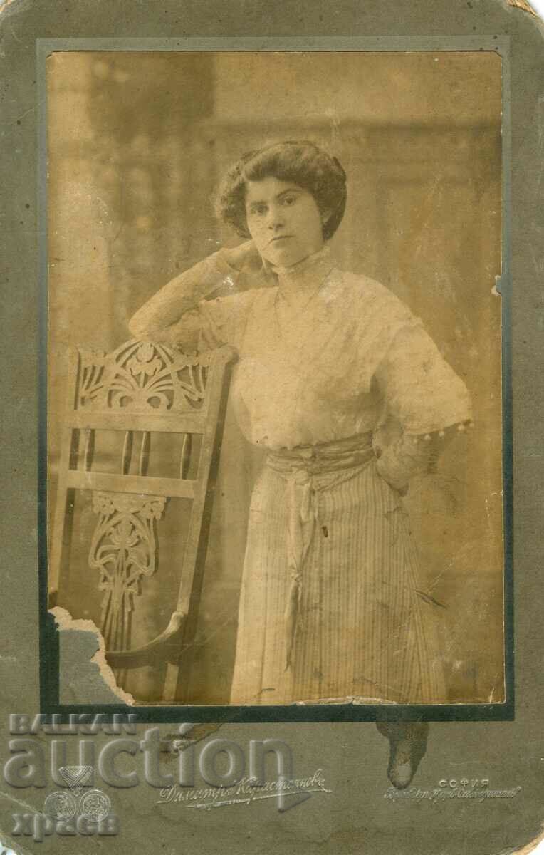 OLD PHOTOGRAPHY - CARDBOARD - D. KARASTOYANOV - SOFIA - G033 OLD PHOTOGRAPHY - CARDBOARD - D. KARASTOYANOV - SOFIA - G033
