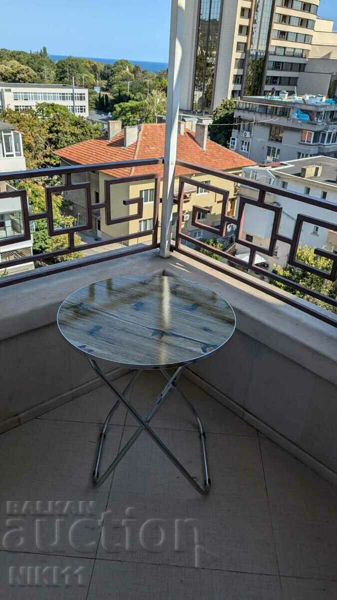 Folding round table for terrace, picnic, camping, fishing - 5