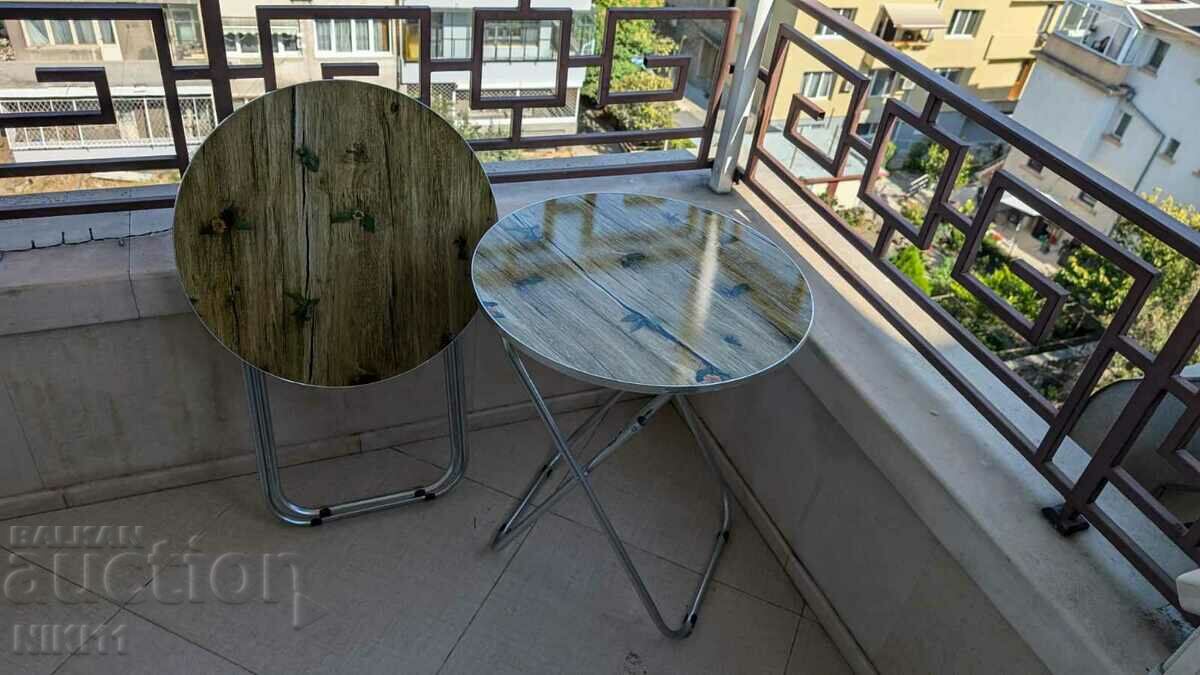 Folding round table for terrace, picnic, camping, fishing - 6