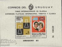 1981. Uruguay. The Royal Wedding and other events. Block.