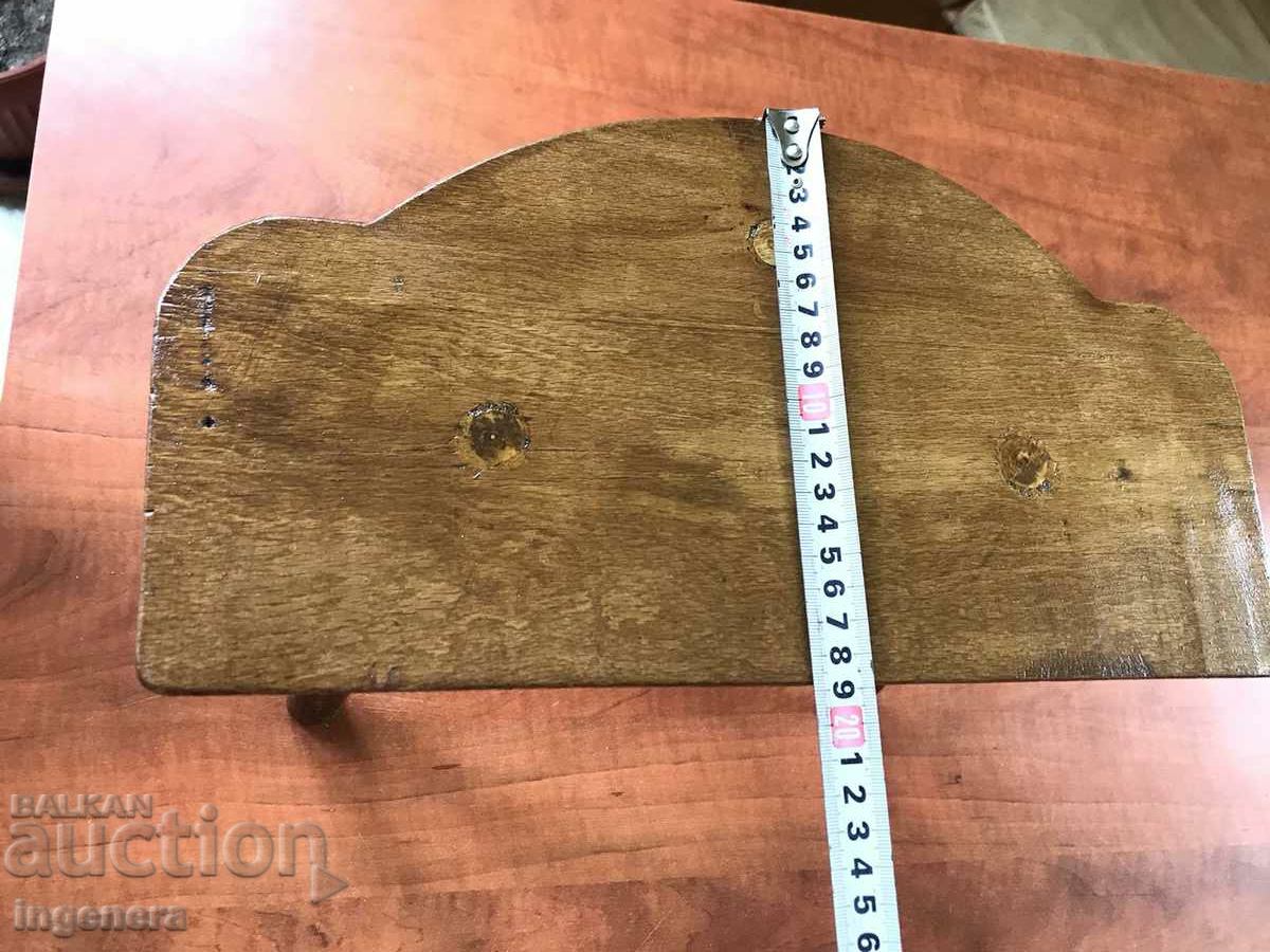 CHAIR THREE LEGGED CHAIR SOLID WOOD ANTIQUE - 5