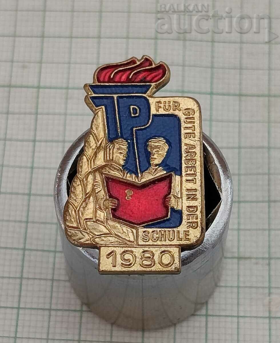 PENTRU MUNCĂ EXCELENTĂ ÎNTR-O ȘCOALA RDG 1980 BADGE