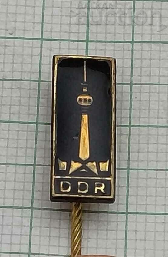 TV TOWER BERLIN GDR BADGE