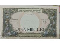 Rare Romanian Banknote 1000 Lei 1945 UNC !