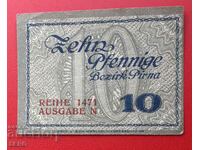 Banknote-Germany-Saxony-Pirna-10 Pfennig 1918